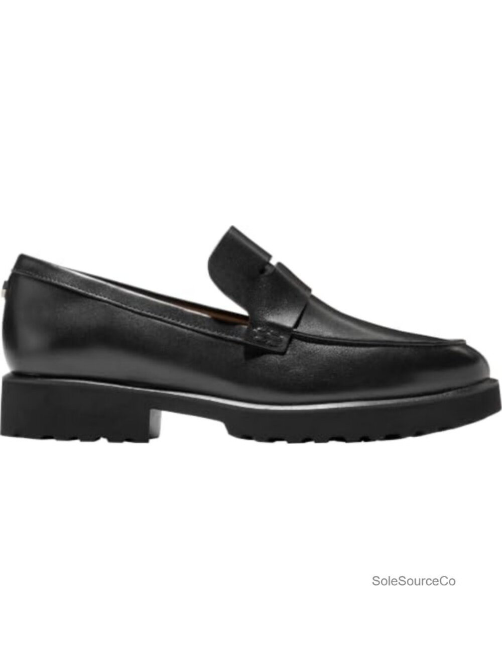 Leather Penny Loafers with Moc Stitch Detail – Comfortable Business Casual Flats - Picture 3 of 6